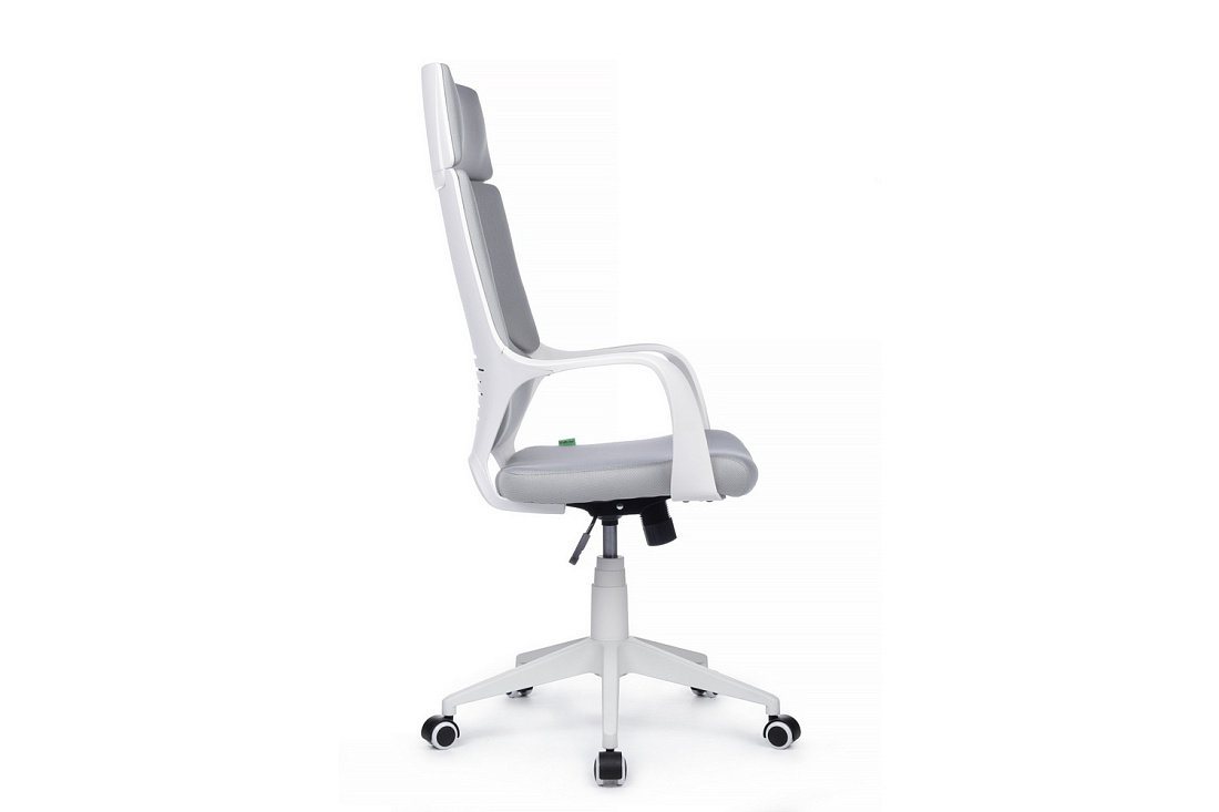 Кресло офисное RV Chair IQ RV 8989 Белый пластик / Светло-серая ткань  стоимость
