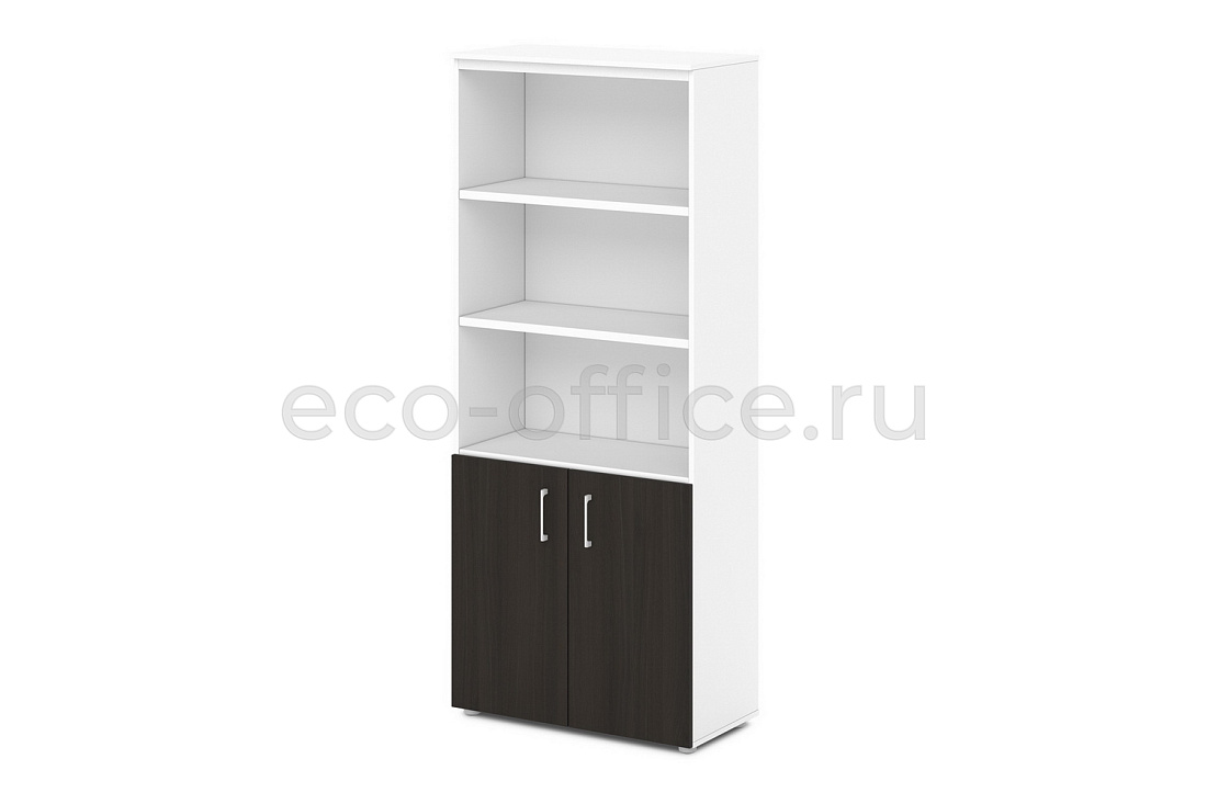 Шкаф для документов полузакрытый SENTIDA S-604 Белый / Белый / Дуб Честерфилд  стоимость