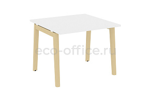 Стол переговорный (1 столешница) ONIX WOOD OW.PRG-1.1 Белый Бриллиант / Дуб Светлый фото