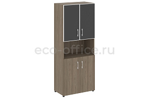 Шкаф высокий широкий YALTA LT.ST-1.4 R black Вяз Благородный фото