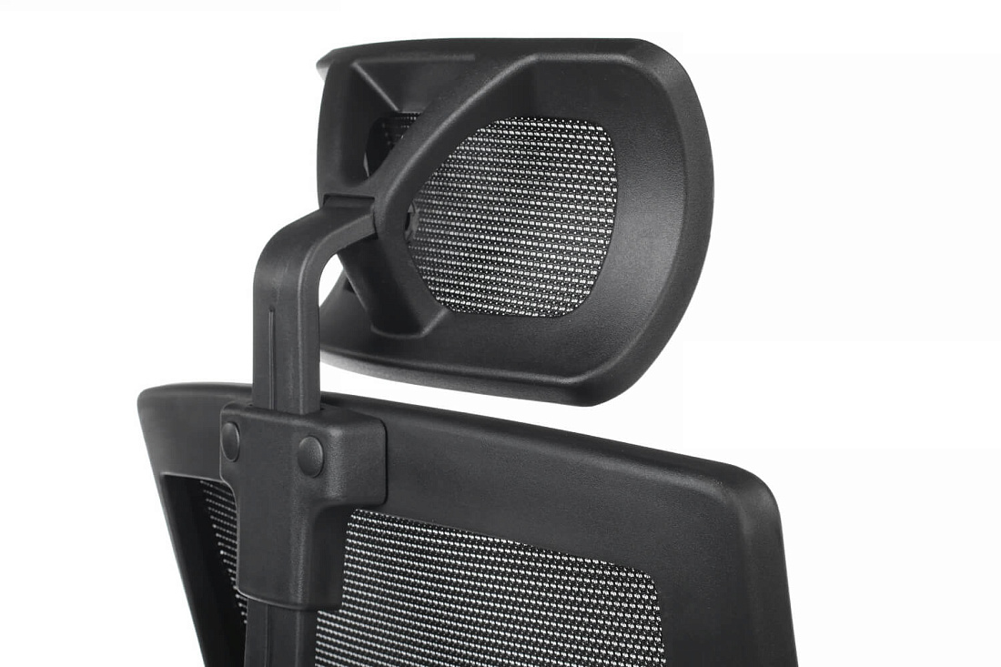 кресло rv chair step a2320 чёрная сетка / чёрная ткань фото