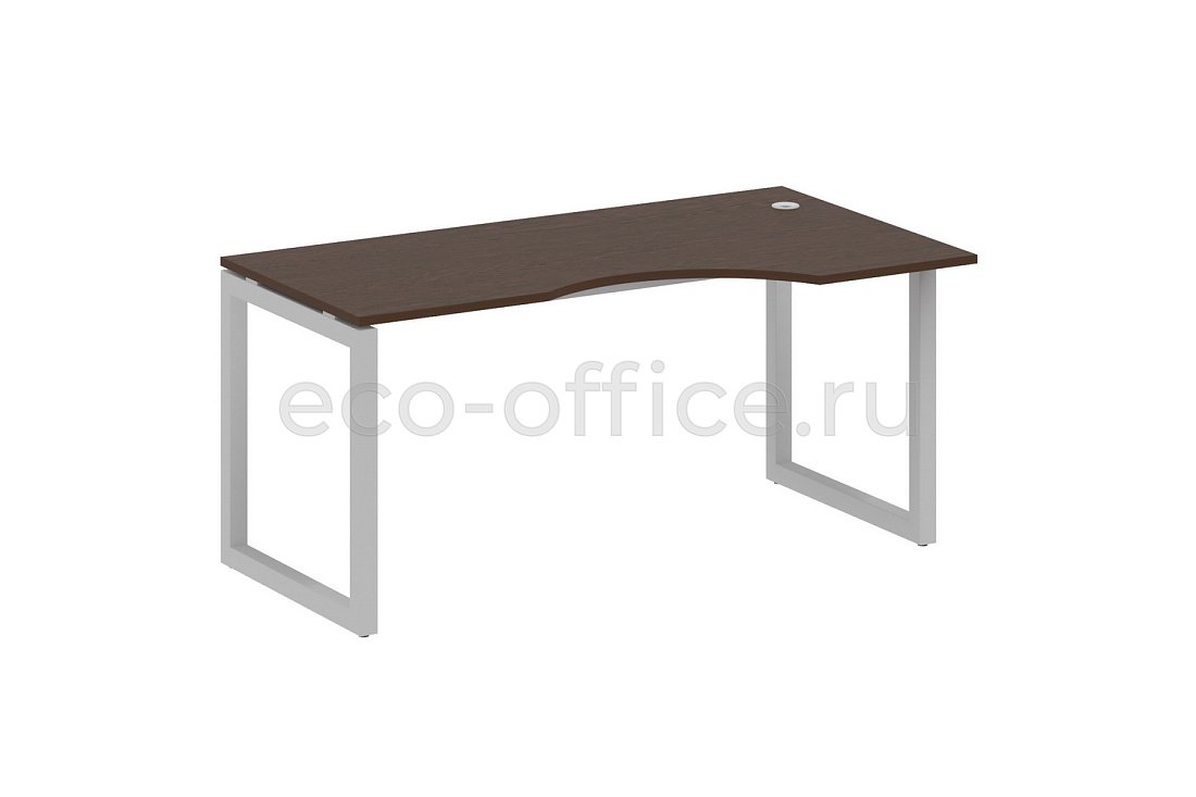 Стол криволинейный правый METAL SYSTEM QUATTRO 5x5 50БО.СА-1 Пр Венге Цаво / Серый металл  стоимость