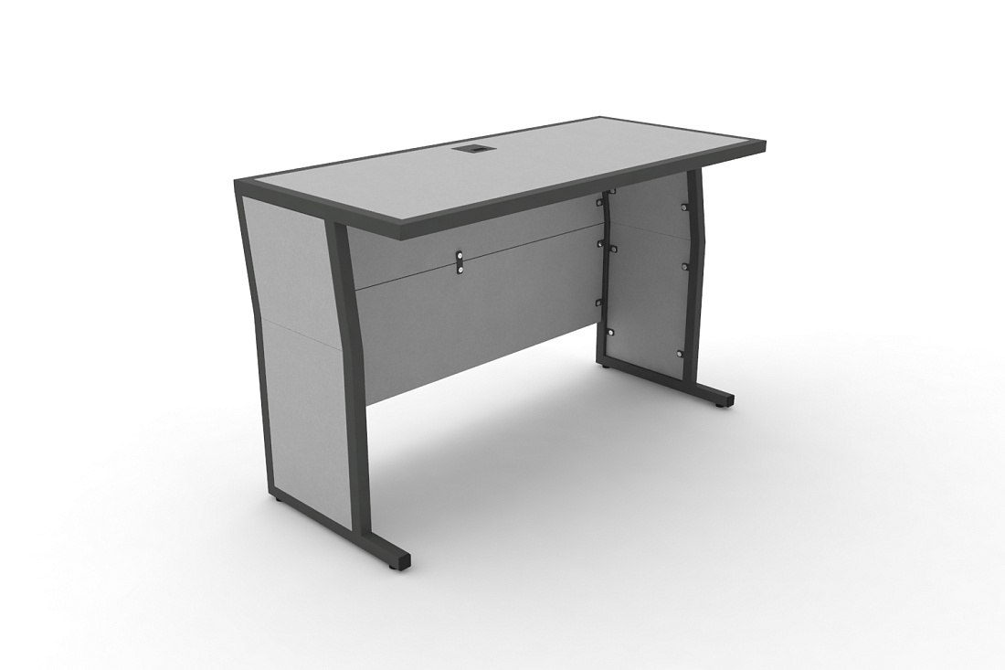 Стол для преподавателя DESK DK-1200U Серый / Антрацит Металл  стоимость