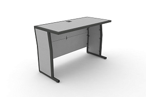 Стол для преподавателя DESK DK-1200U Серый / Антрацит металл фото