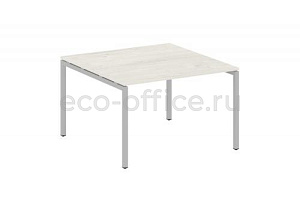 Стол переговорный (1 столешница) METAL SYSTEM QUATTRO 4x4 40БП.ПРГ-1.2 Дуб Наварра / Серый металл фото