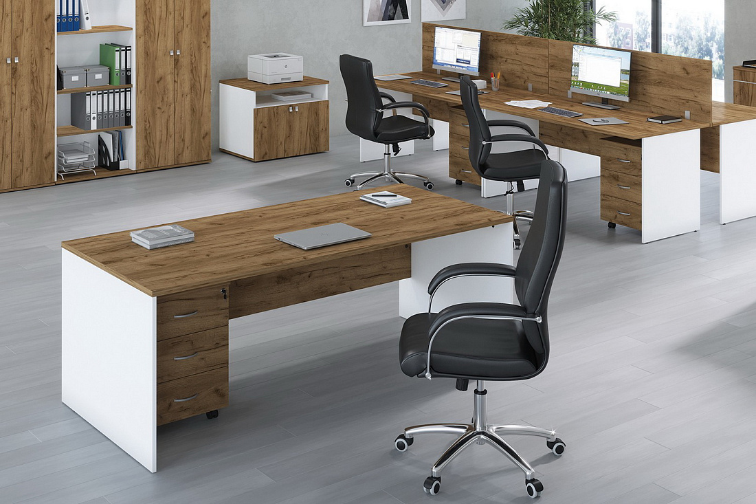 мебель для персонала tess дуб крафт золотой фото