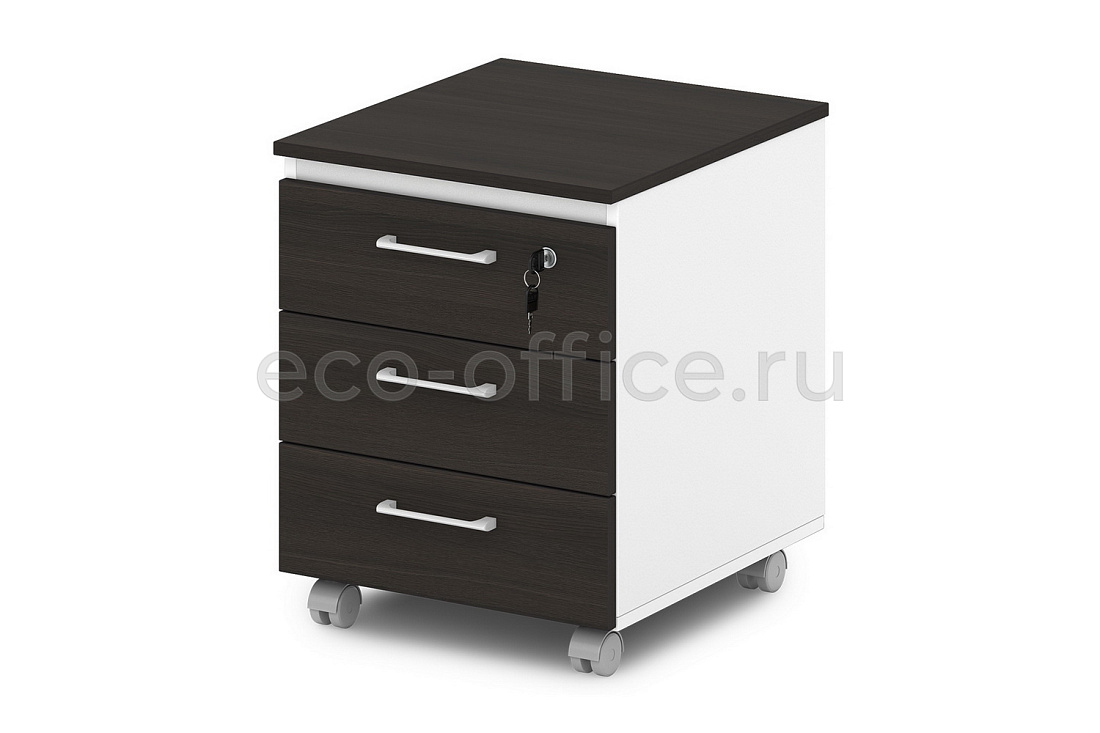 Тумба подкатная SENTIDA S-95 Дуб Честерфилд / Белый  стоимость