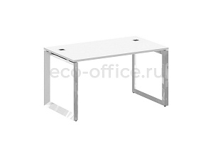 Стол руководителя ONIX DIRECT LUX M-O.MO-SRR-3.8 Белый Бриллиант / Нержавеющая сталь фото