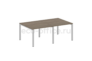 Стол переговорный (2 столешницы) METAL SYSTEM STYLE БП.ПРГ-2.1 Вяз Благородный / Серый металл фото