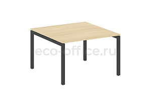 Стол переговорный (1 столешница) METAL SYSTEM QUATTRO 5x5 50БП.ПРГ-1.2 Акация Лорка / Антрацит металл фото
