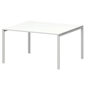 Стол переговорный на металлокаркасе Protech СМСП-П-12.123.Пр25 Белый/Белый фото