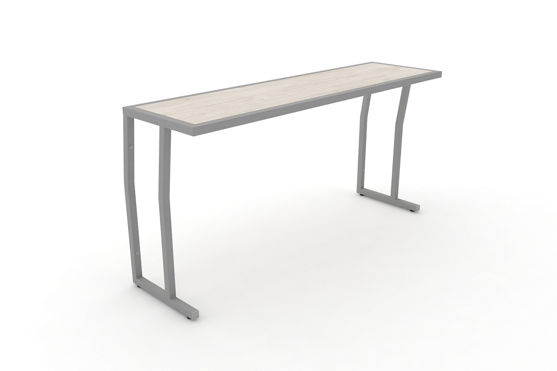 Стол учебный трехместный без царги DESK DK-1500S Денвер Светлый / Серый Металл  стоимость