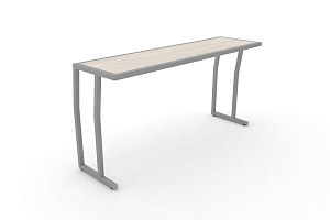 Стол учебный трёхместный DESK DK-1500S Денвер Светлый / Серый металл фото