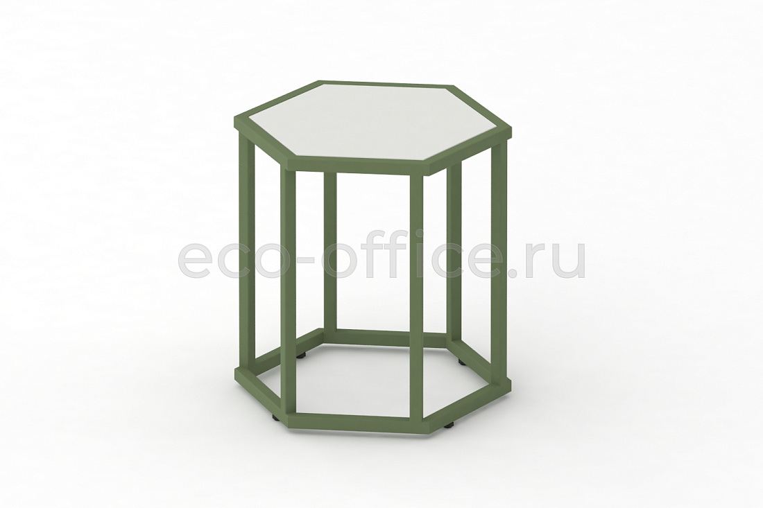 Стол журнальный HEX-450 ColorPastel Сатин / Резедово-зелёный (RAL 6011)  стоимость