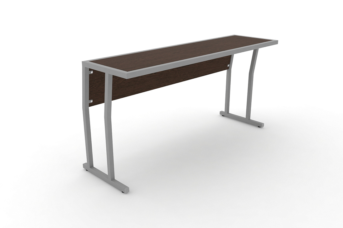 Стол учебный трехместный с царгой DESK DK-1500SP Венге / Серый Металл  стоимость
