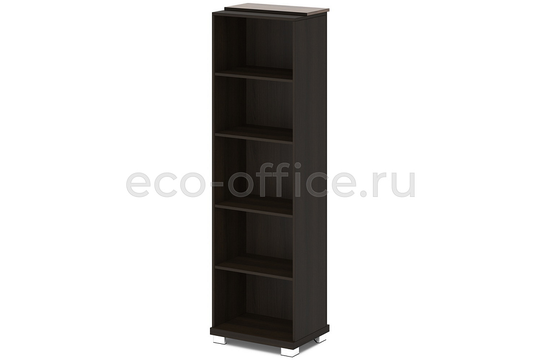 Стеллаж высокий центральный GRACE L-57ц Дуб Линдберг тёмный / Tasso Nero  стоимость