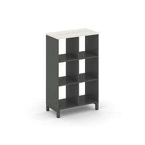 Каркас стеллажа 3 яр. STYLE PROJECT SN.KS-320 Антрацит/Дуб Наварра/Металл Антрацит фото