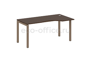 Стол криволинейный правый METAL SYSTEM QUATTRO 5x5 50БП.СА-1 Пр Венге Цаво / Мокко металл фото