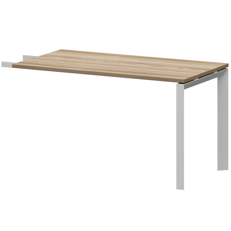 бриф-приставка на металлокаркасе protech нтмпб-п-735 дуб сафари/белый фото