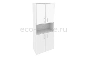 Шкаф высокий широкий ONIX O.ST-1.4 R white Белый Бриллиант фото