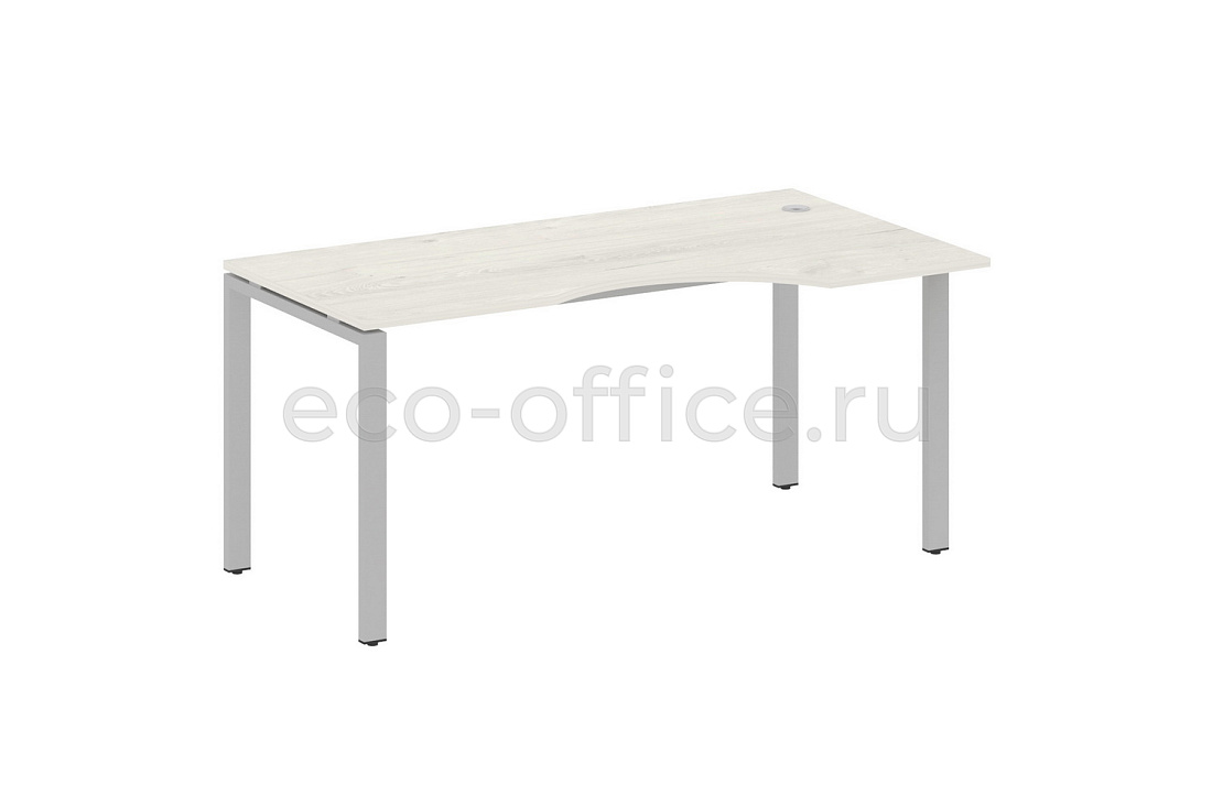 Стол криволинейный правый METAL SYSTEM STYLE БП.СА-1 (R) Дуб Наварра / Серый металл  стоимость