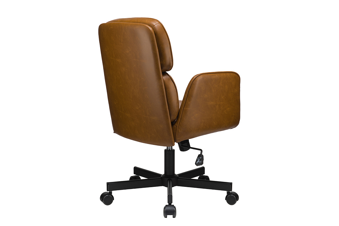 кресло eco-chair pascal w-255 светло-коричневая экокожа фото