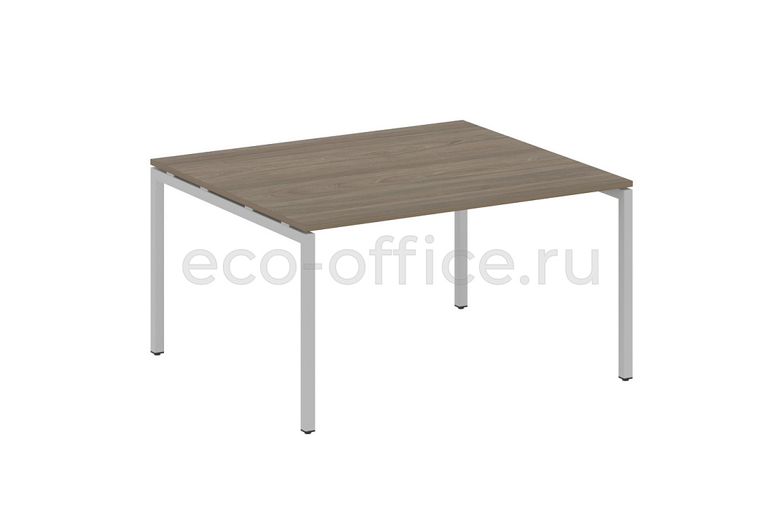 Стол переговорный (1 столешница) METAL SYSTEM QUATTRO 4x4 40БП.ПРГ-1.3 Вяз Благородный / Серый металл  стоимость
