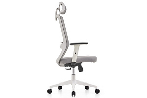 Кресло RV Chair LID 853A-1-DP3D Серая сетка / Серая ткань фото