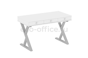 Стол на металлокаркасе HomeOffice VR.SP-1-118.M Белый Бриллиант / Серый металл фото