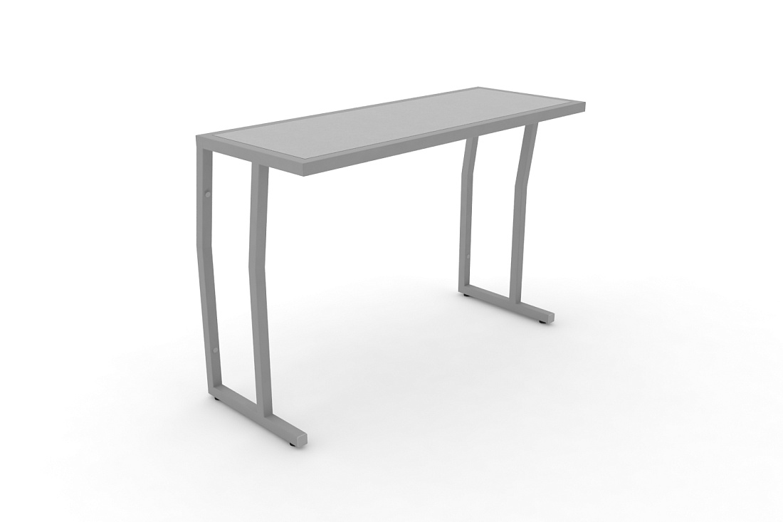 Стол учебный двухместный без царги DESK DK-1100S Серый / Серый Металл  стоимость