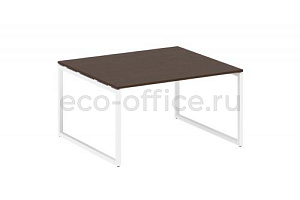 Стол переговорный (1 столешница) METAL SYSTEM QUATTRO 4x4 40БО.ПРГ-1.3 Венге Цаво / Белый металл фото