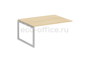 Проходной наборный элемент переговорного стола METAL SYSTEM QUATTRO 5x5 50БО.ППРГ-4 Акация Лорка / Серый металл фото