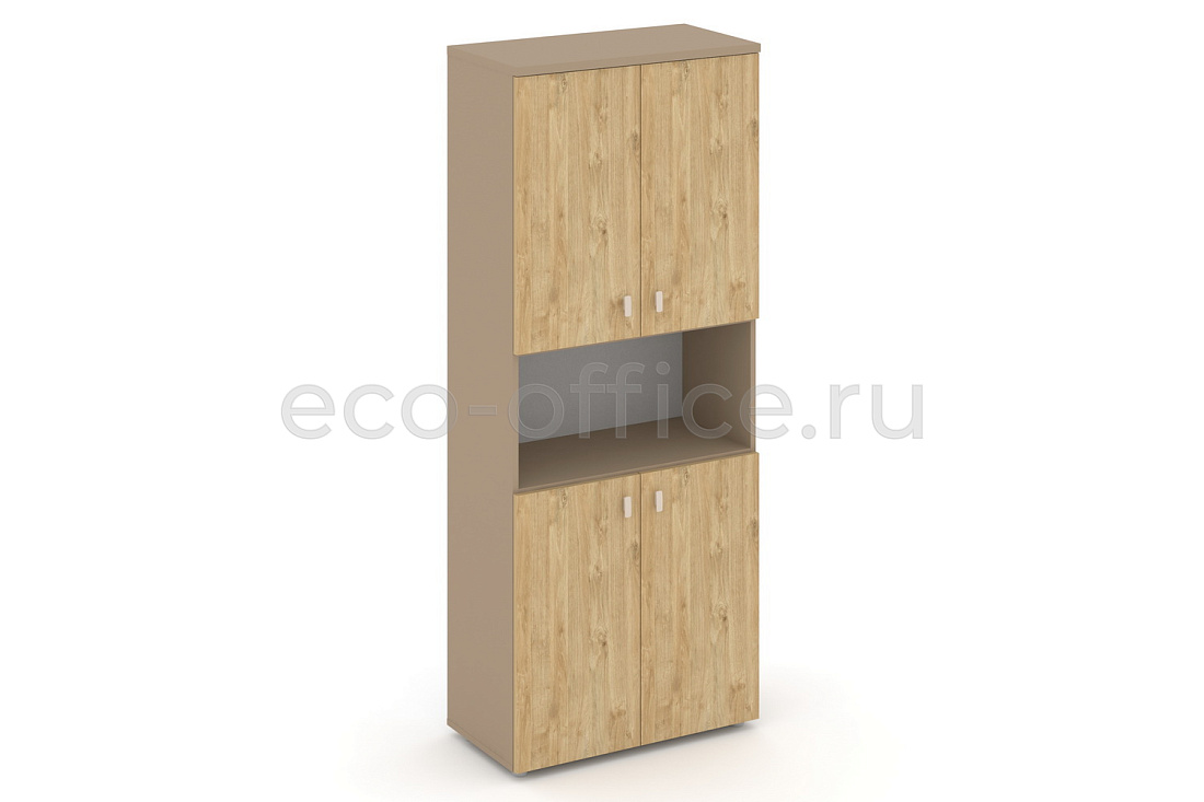 Шкаф высокий широкий ESTETICA ES.ST-1.5 Латте / Тиквуд Светлый купить в Москве