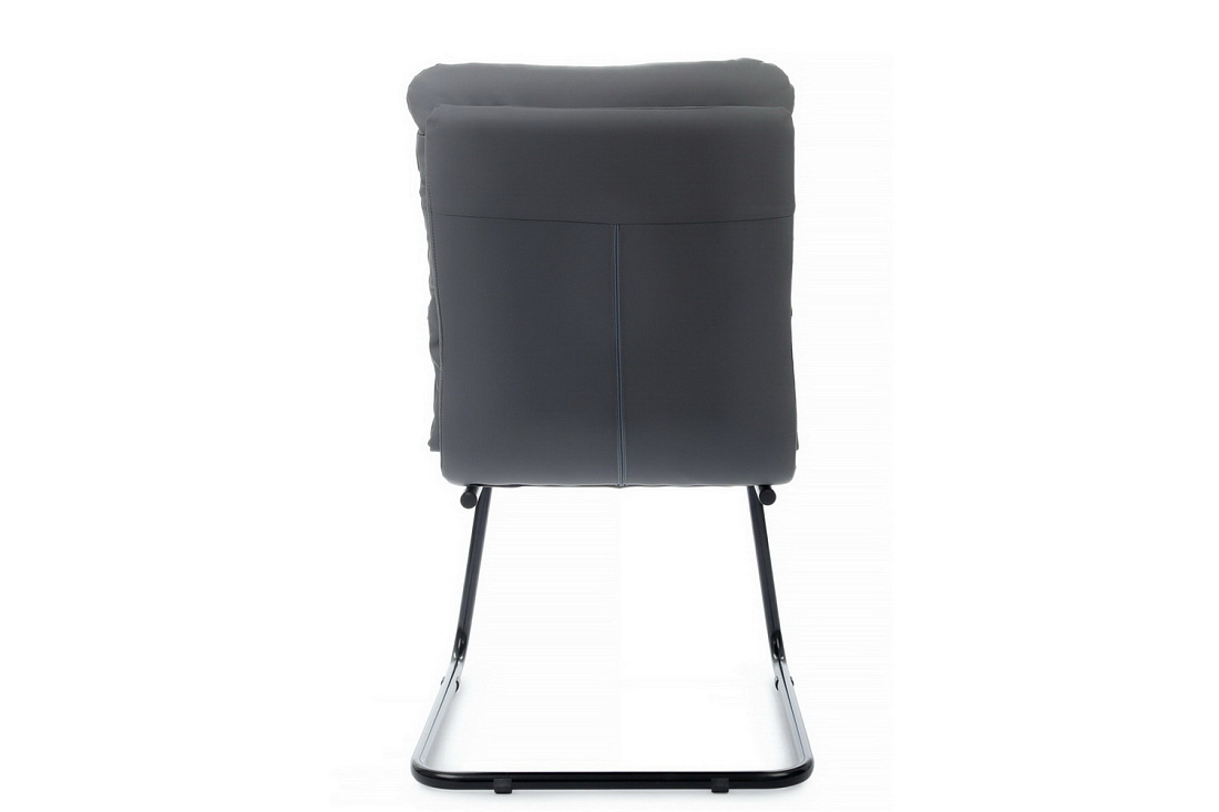 кресло rv chair pegas ps-919 серая экокожа / чёрный металл фото