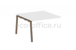 Проходной наборный элемент переговорного стола METAL SYSTEM STYLE БА.ППРГ-2 Белый / Мокко металл фото