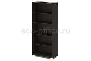 Стеллаж высокий центральный GRACE L-67ц Дуб Линдберг тёмный / Tasso Nero фото