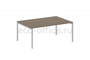 Стол переговорный (1 столешница) METAL SYSTEM QUATTRO 4x4 40БП.ПРГ-1.5 Вяз Благородный / Серый металл фото