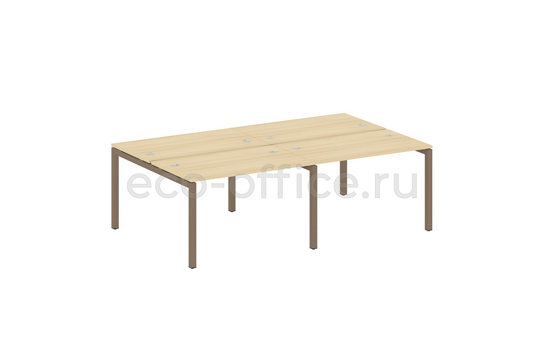 Рабочая станция на 4 рабочих места METAL SYSTEM QUATTRO 5x5 50БП.СМ-4.2 Акация Лорка / Мокко металл  стоимость