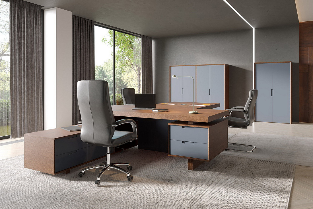 кабинет руководителя concept дуб капучино фото