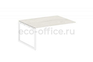 Проходной наборный элемент переговорного стола METAL SYSTEM QUATTRO 5x5 50БО.ППРГ-4 Дуб Наварра / Белый металл фото