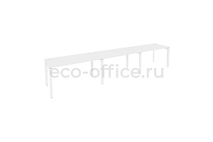 Рабочая станция на П-образном м/к ONIX O.MP-RS-3.3.7 Белый Бриллиант / Белый металл фото