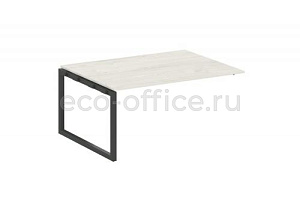 Проходной наборный элемент переговорного стола METAL SYSTEM QUATTRO 5x5 50БО.ППРГ-4 Дуб Наварра / Антрацит металл фото