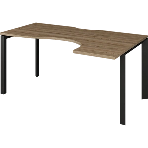 Стол эргономичный правый на металлокаркасе Protech НТМП.П-060.ПР Дуб сафари/Антрацит фото