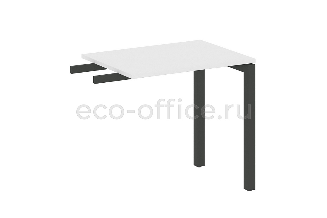 Приставной элемент на П-образном м/к METAL SYSTEM QUATTRO 5x5 50БП.ПР-2 Белый / Антрацит металл купить в Москве
