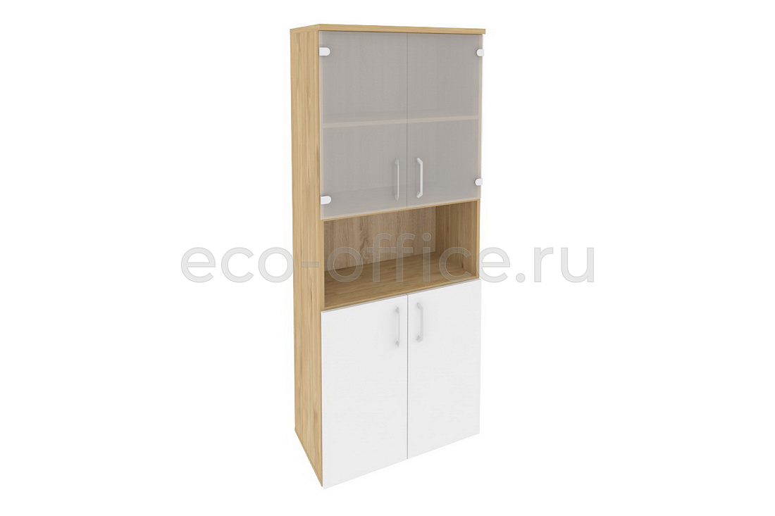 Шкаф высокий широкий ONIX O.ST-1.4 Тиквуд Светлый / Белый Бриллиант  стоимость