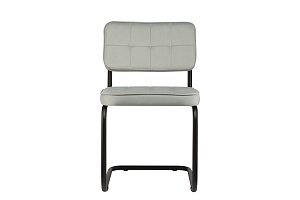 Конференц-кресло ECO-CHAIR COLOMBO Comfort CLM-05 Серый велюр / Черный металл фото
