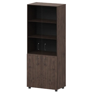 Стеллаж комбинированный с стеклянными фасадами Protech К-934,К-942,К-946,КФ-942,КФ-946 Дуб апрель фото