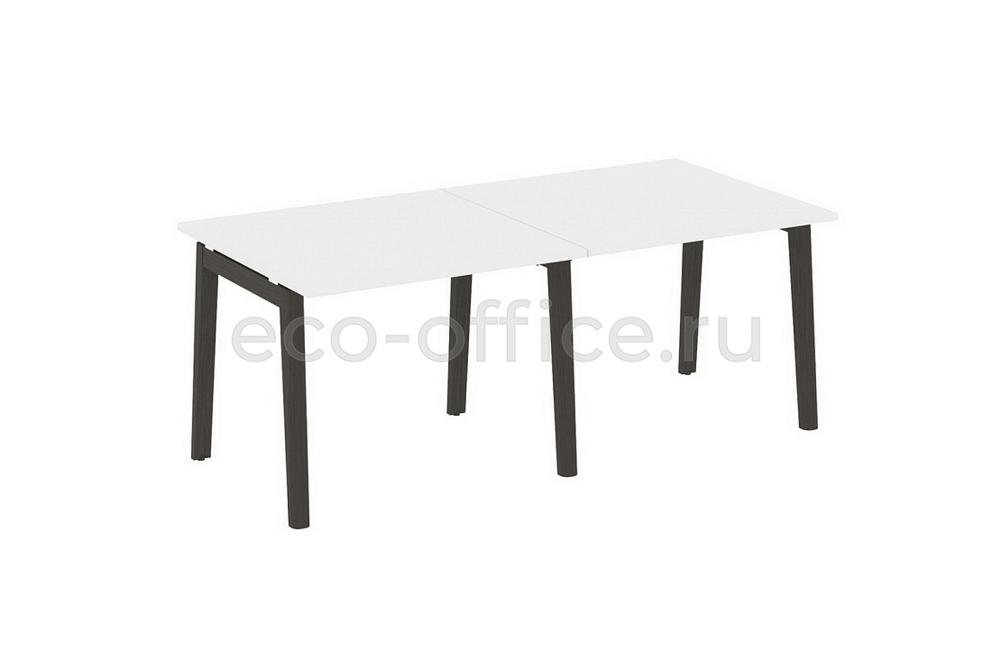 Стол переговорный (2 столешницы) ONIX WOOD OW.PRG-2.1 Белый Бриллиант / Дуб Тёмный  стоимость