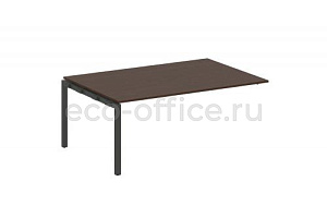 Проходной наборный элемент переговорного стола METAL SYSTEM QUATTRO 5x5 50БП.ППРГ-5 Венге Цаво / Антрацит металл фото