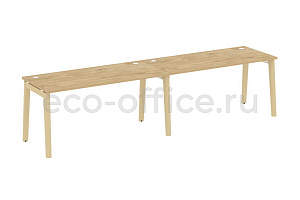 Рабочая станция на 2 рабочих места ONIX WOOD OW.RS-2.4.7 Тиквуд Светлый / Дуб Светлый фото
